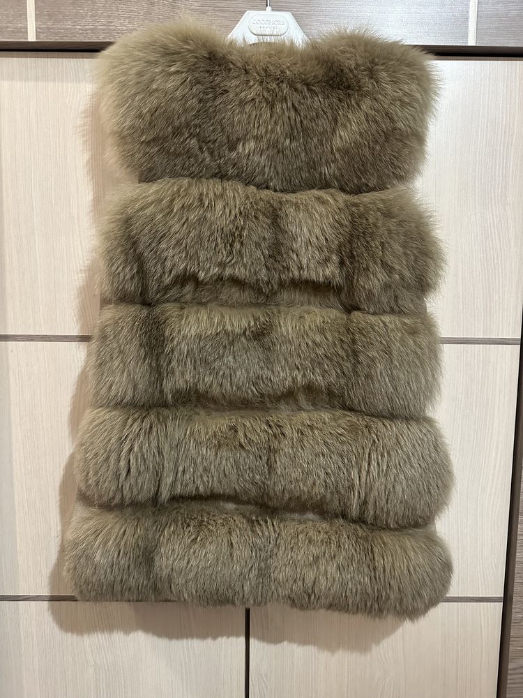 Kamizelka z futra naturalnego S