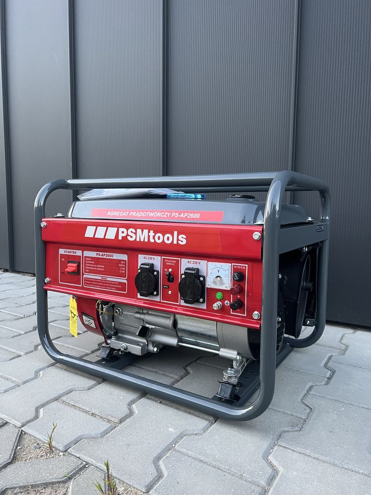 Nowy agregat prądotwórczy/ Generator max 2600W / PSM Tools 6,5 km