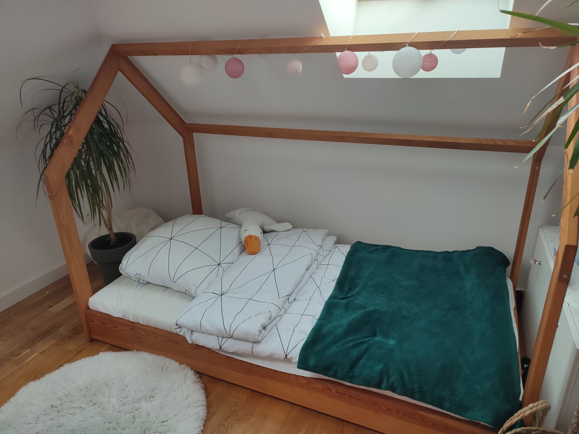 Łóżko domek drewno