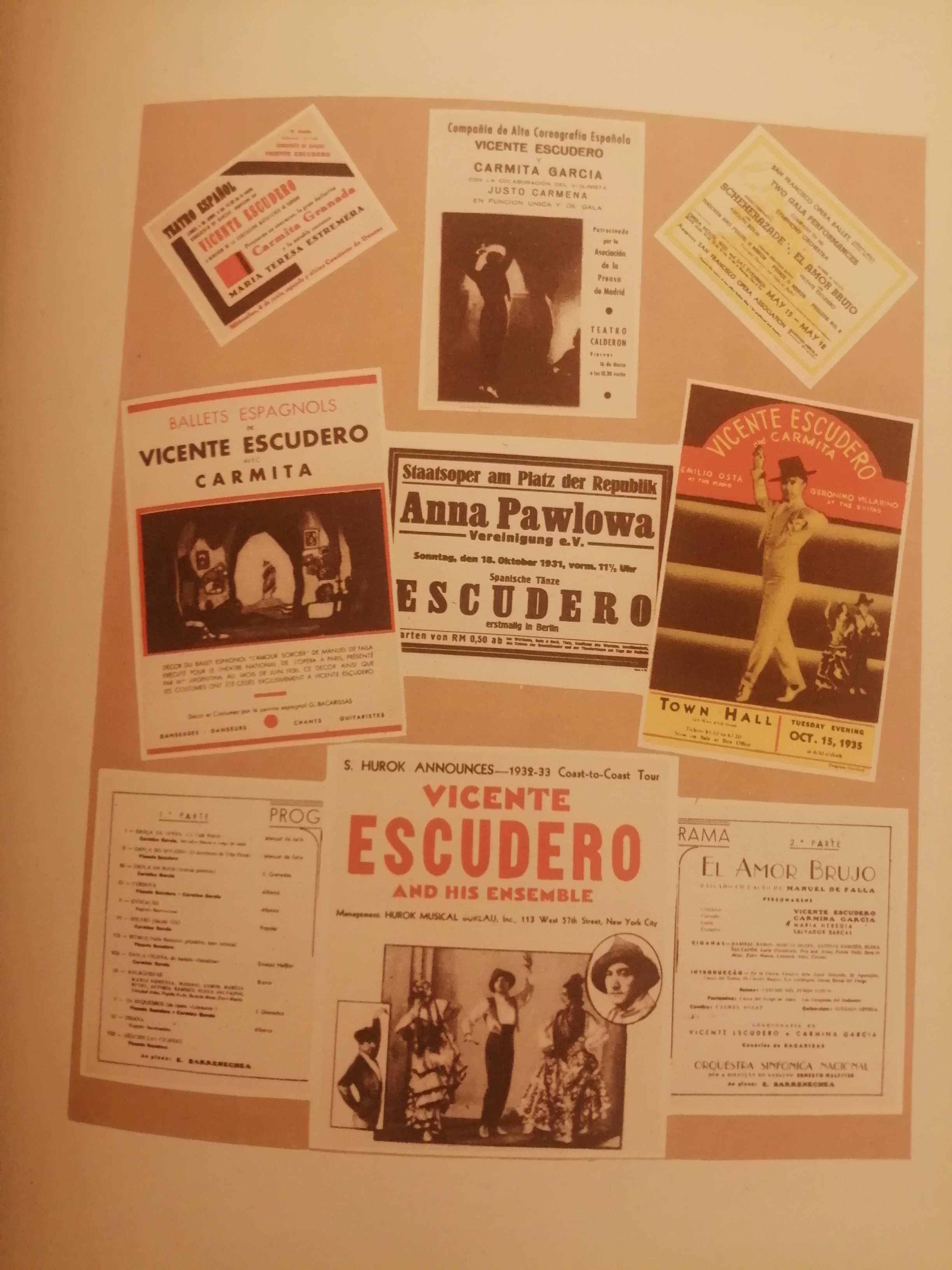 Livro raro Vicente Escudero MI BAILE, 1947 só 1000 exemplares