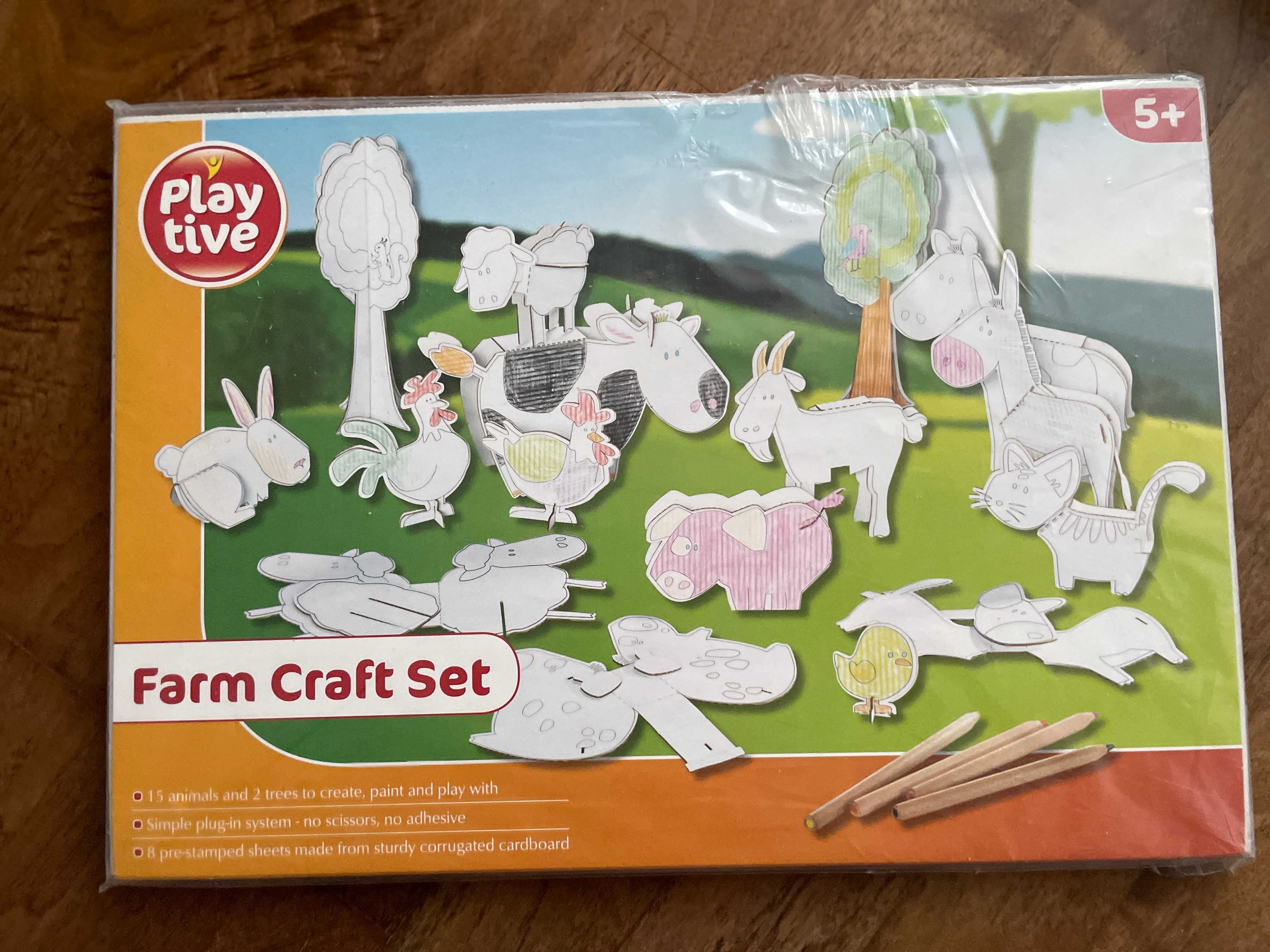 Farm Craft Set Gospodarstwo Zestaw z kartonu do zabaw plastycznych