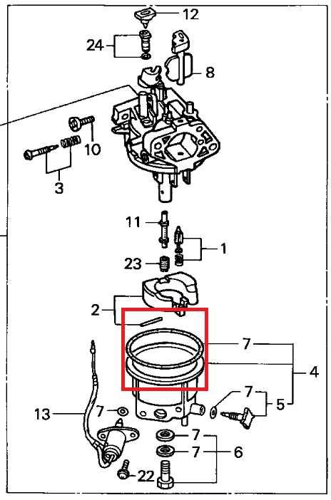 Кольцо запчасть карбюратора мотора honda gx390 lifan 188f