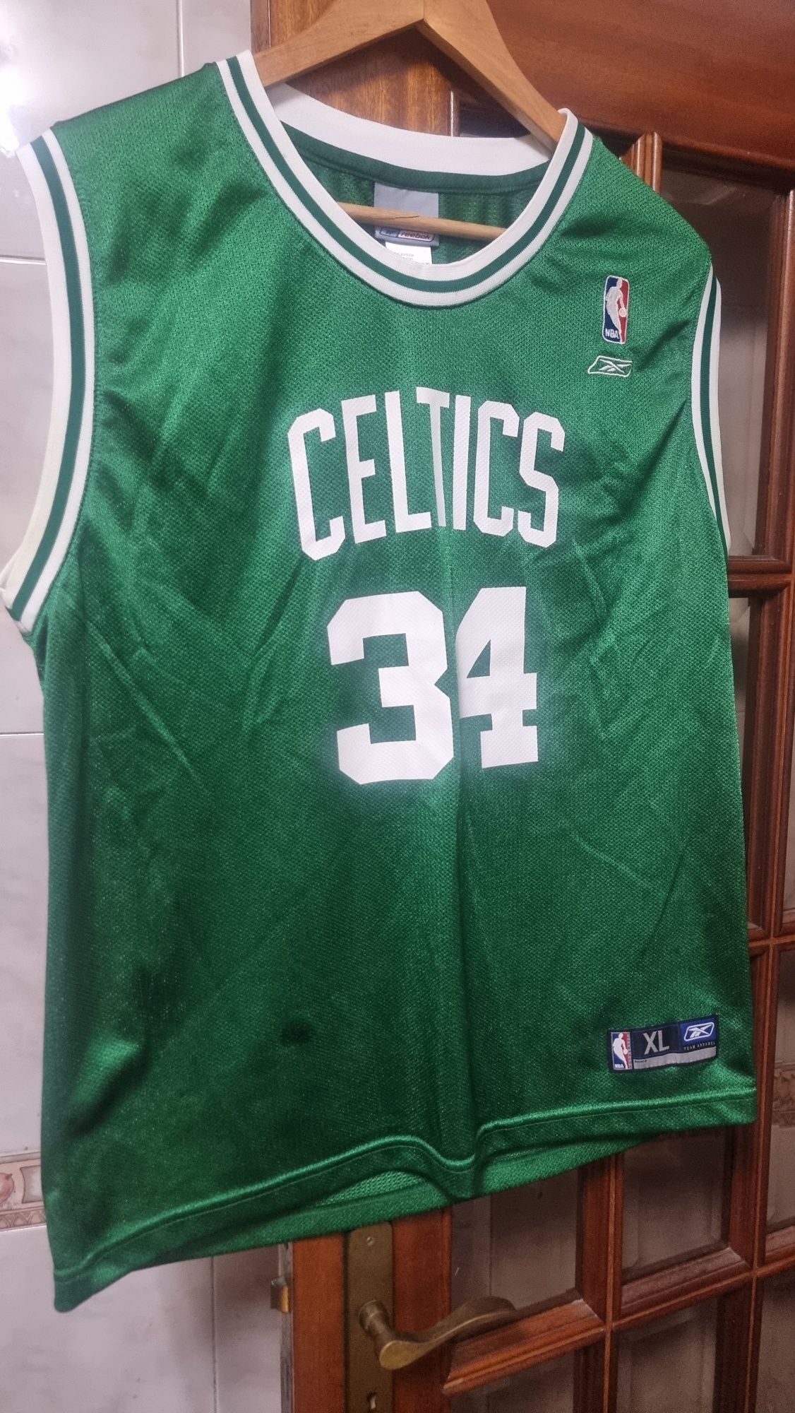 Camisola oficial da nba.celtic pierce 34.