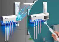 Диспенсер держатель для зубных щеток с УФ-стерилизатором дезинфектор