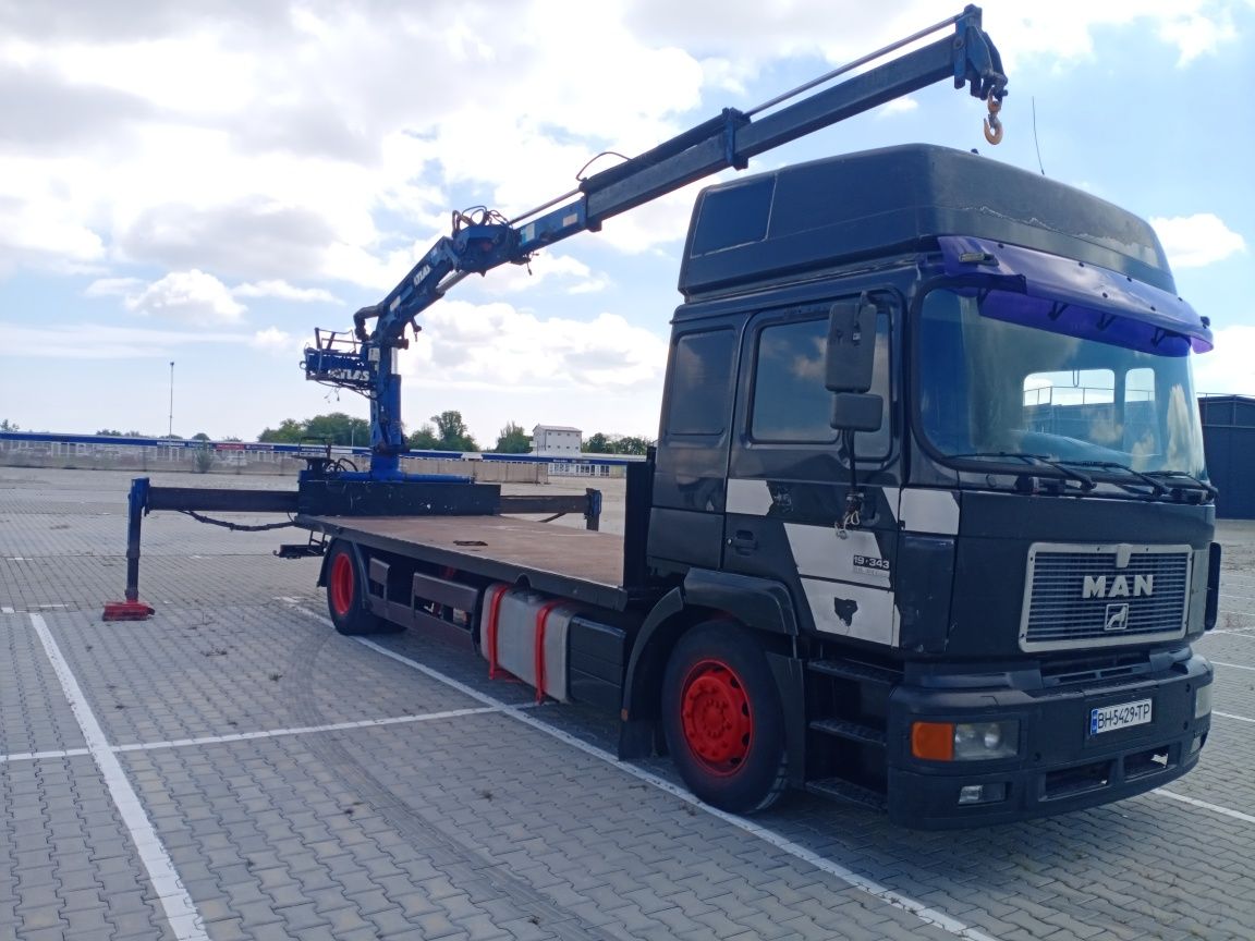 Продам Мана 10т с краном манипулятором Атлас 125