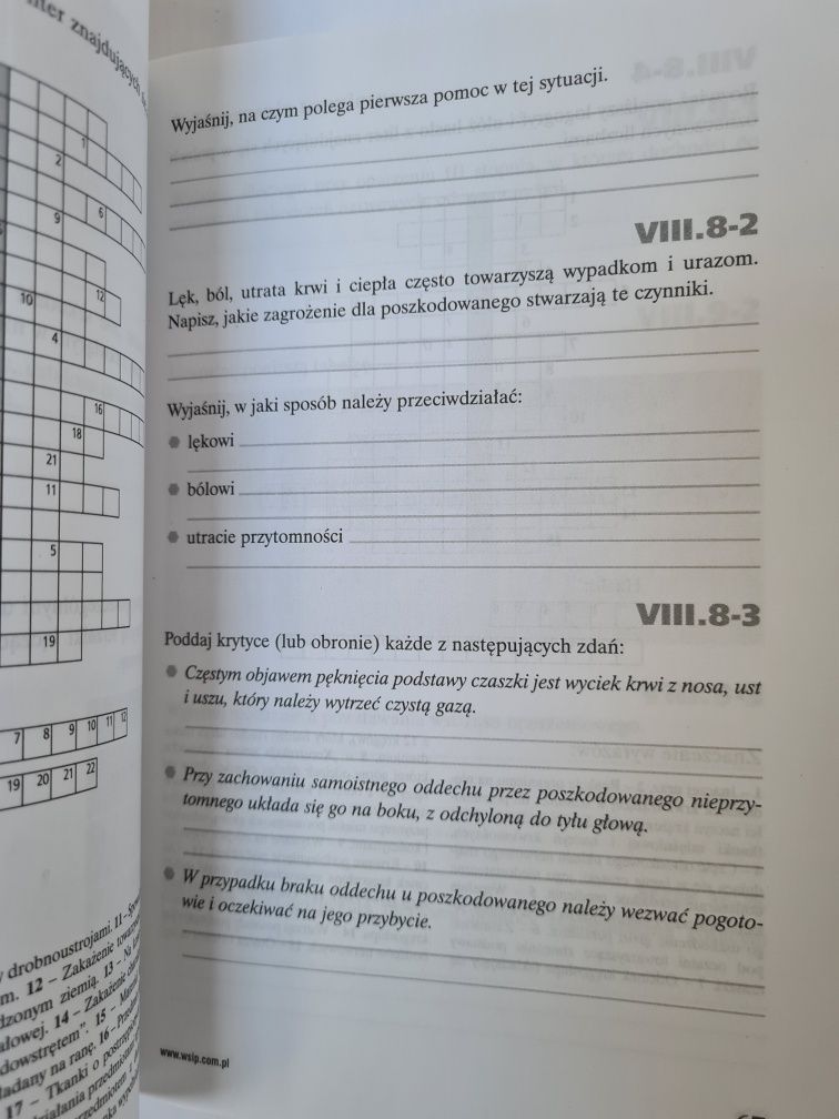 Przysposobienie obronne - Zeszyt ćwiczeń