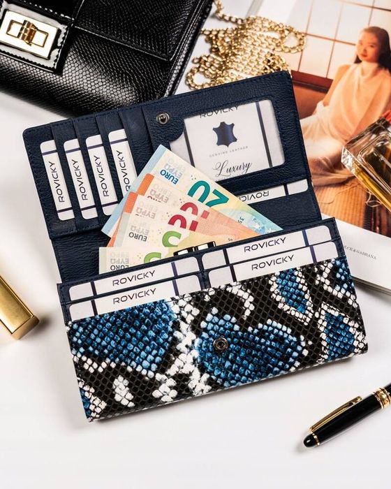 duży portfel damski ze skóry naturalnej i ekologicznej - 4u cavaldi