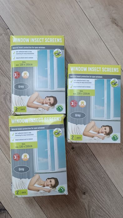 Nowe moskitiery 3 zestawy