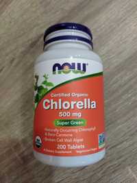 Б/У хлорелла Now Foods 500 мг Chlorella (200 таб по 500 mg) хлорела