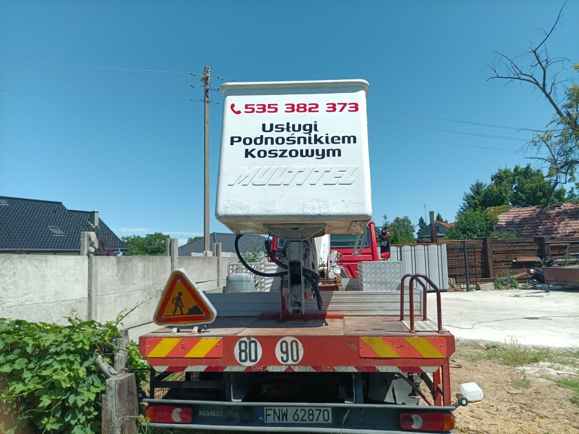 Podnośniki koszowe wynajem 22m i 34m