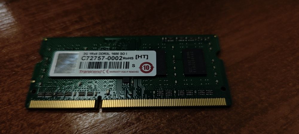 Pamięć RAM Transcend DDR3L 2GB SO-DIMM 1600MHz