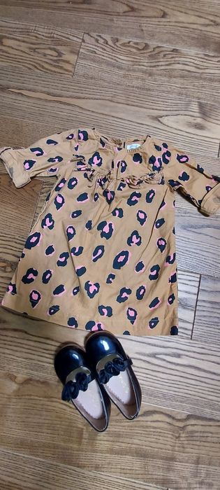 Плаття кофта флісова лосіни речі на 9- 12 місяців