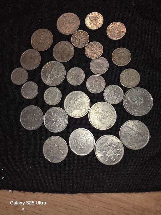 Moedas antigas para coleção