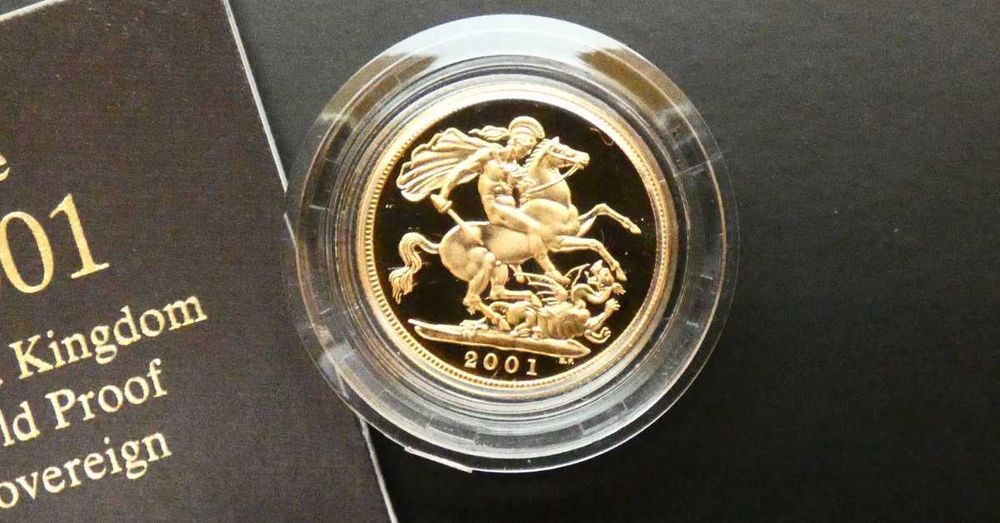 RESERVADO - 2001 Libra Ouro Proof c/ Caixa e Certificado