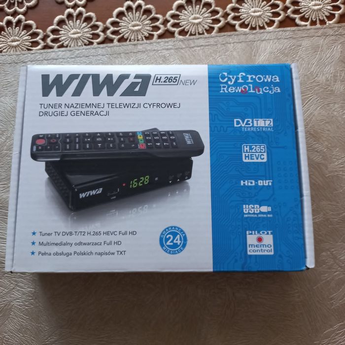 Tuner TV DVB-T/T2 WIWA H.265
