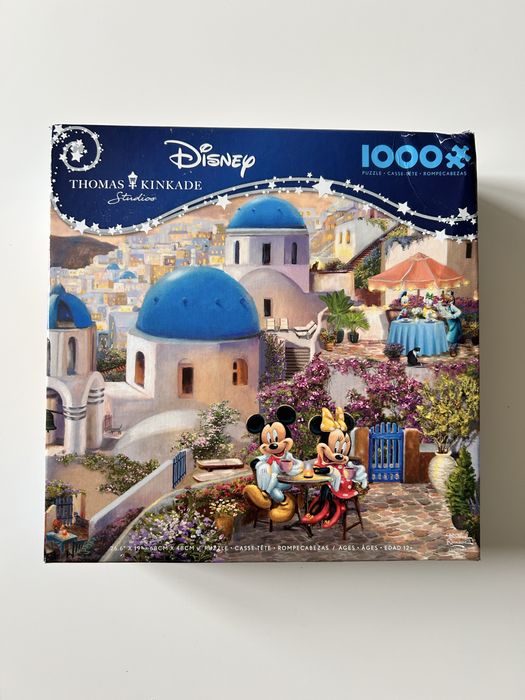 Puzzle 1000 disney mickey i minnie na santorini grecja