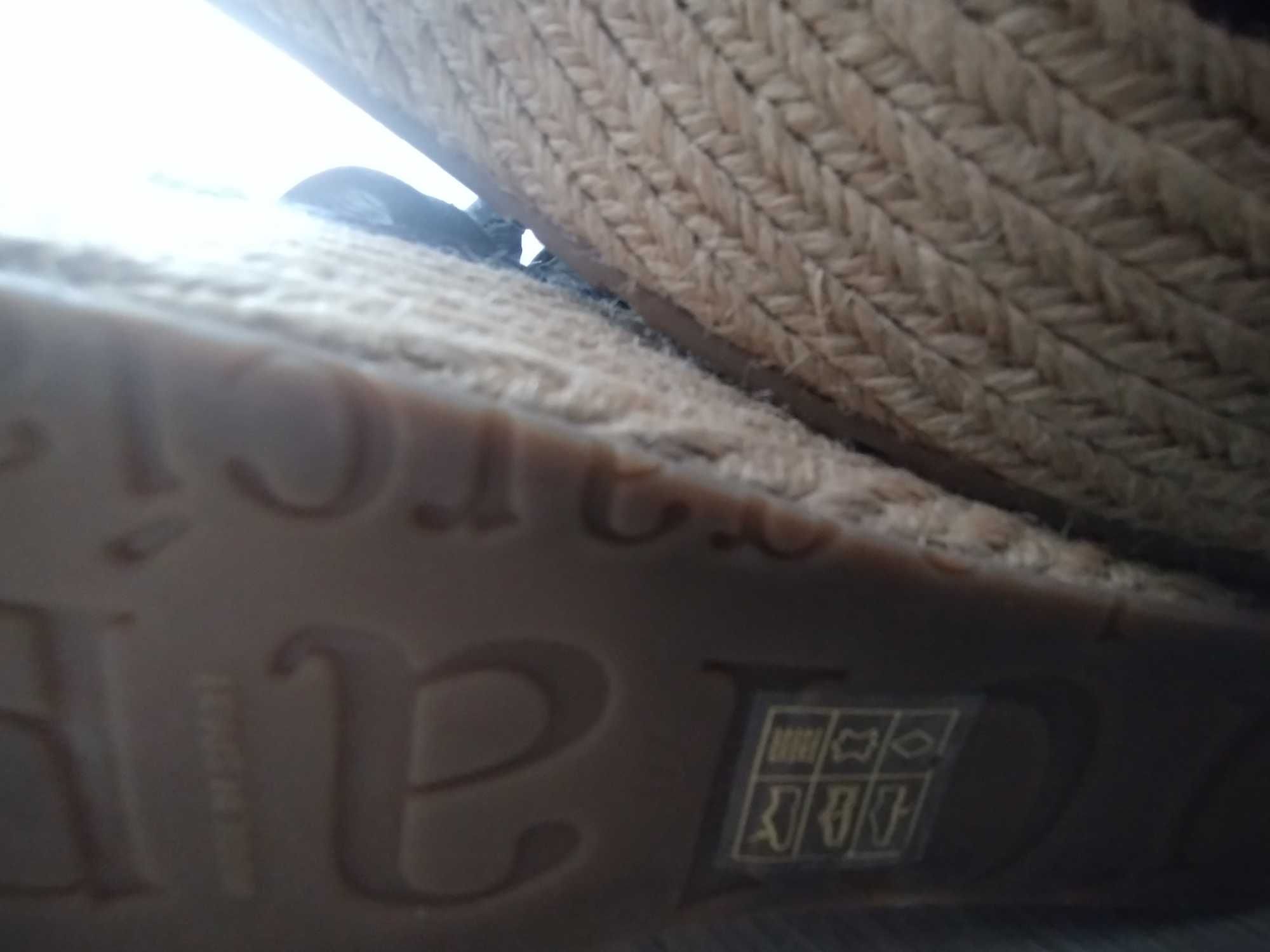 Sandały na koturnie damskie espadryle rozmiar 37,5 Pedro Garcia ®