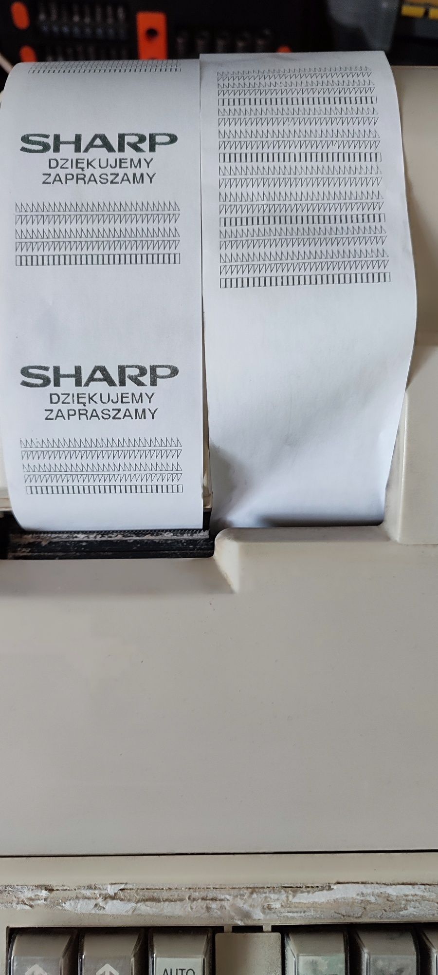 Kasa fiskalna SHARP ER-A 457PF+ 495PNGumowa nakładka klawiatury Orygin