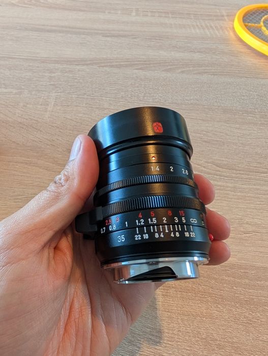 Lente 7artisans 35mm f/1.4 M-mount - Como nova