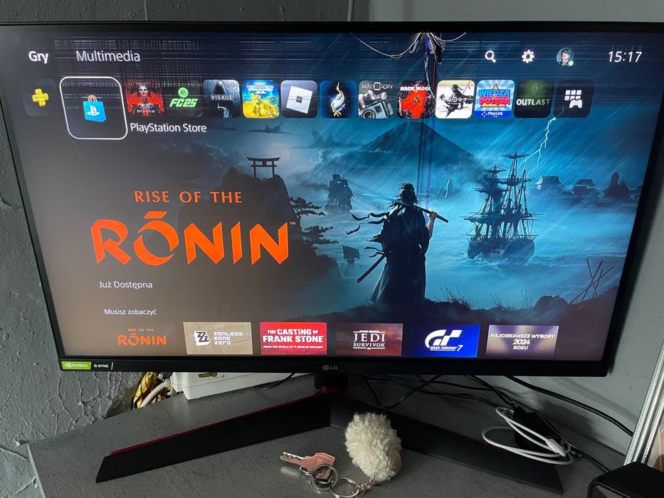 Monitor LG uszkodzony