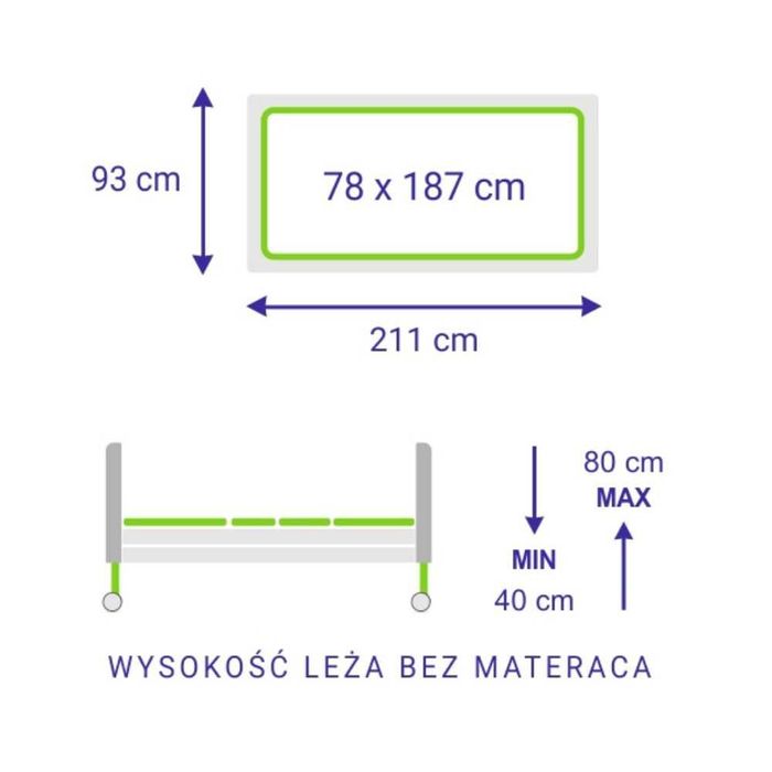 NOWE Łóżko rehabilitacyjne dla młodzieży Taurus Mini DOFINANSOWANIE
