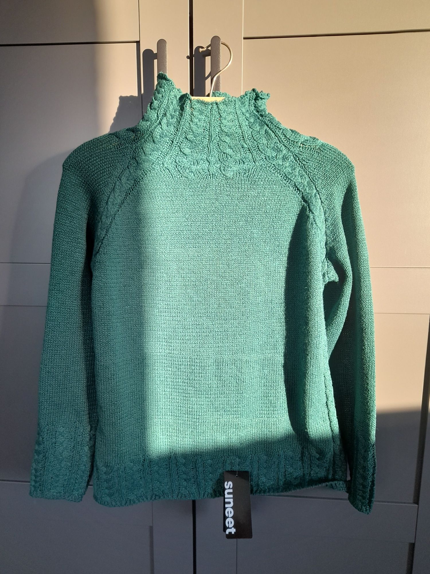 Sweter zielony S/M