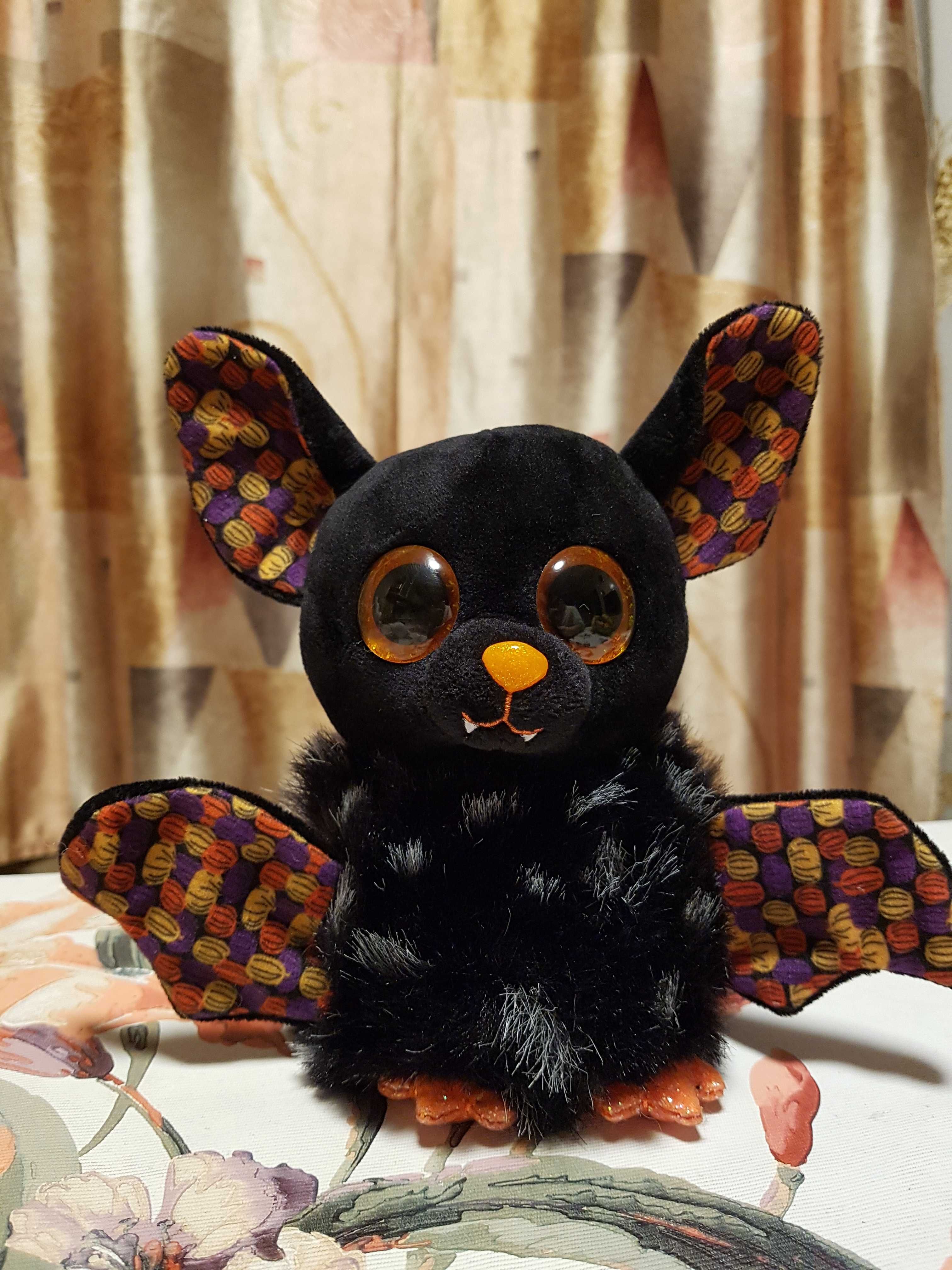 TY Beanie Boos глазастик летучая мышь пушистая 15 см Halloween