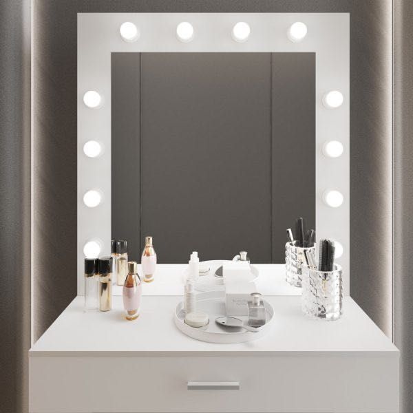 NOWA Toaletka + Lustro oświetlenie led do makijażu wizażu