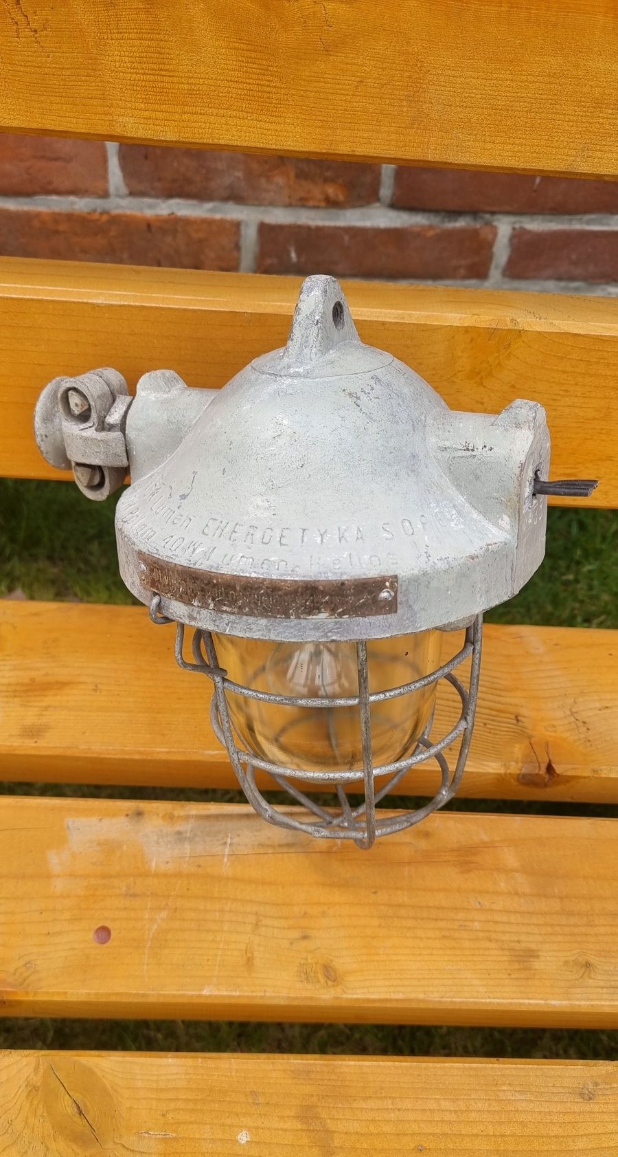 Lampa przemyslowa,loftowa,PRL,vintage