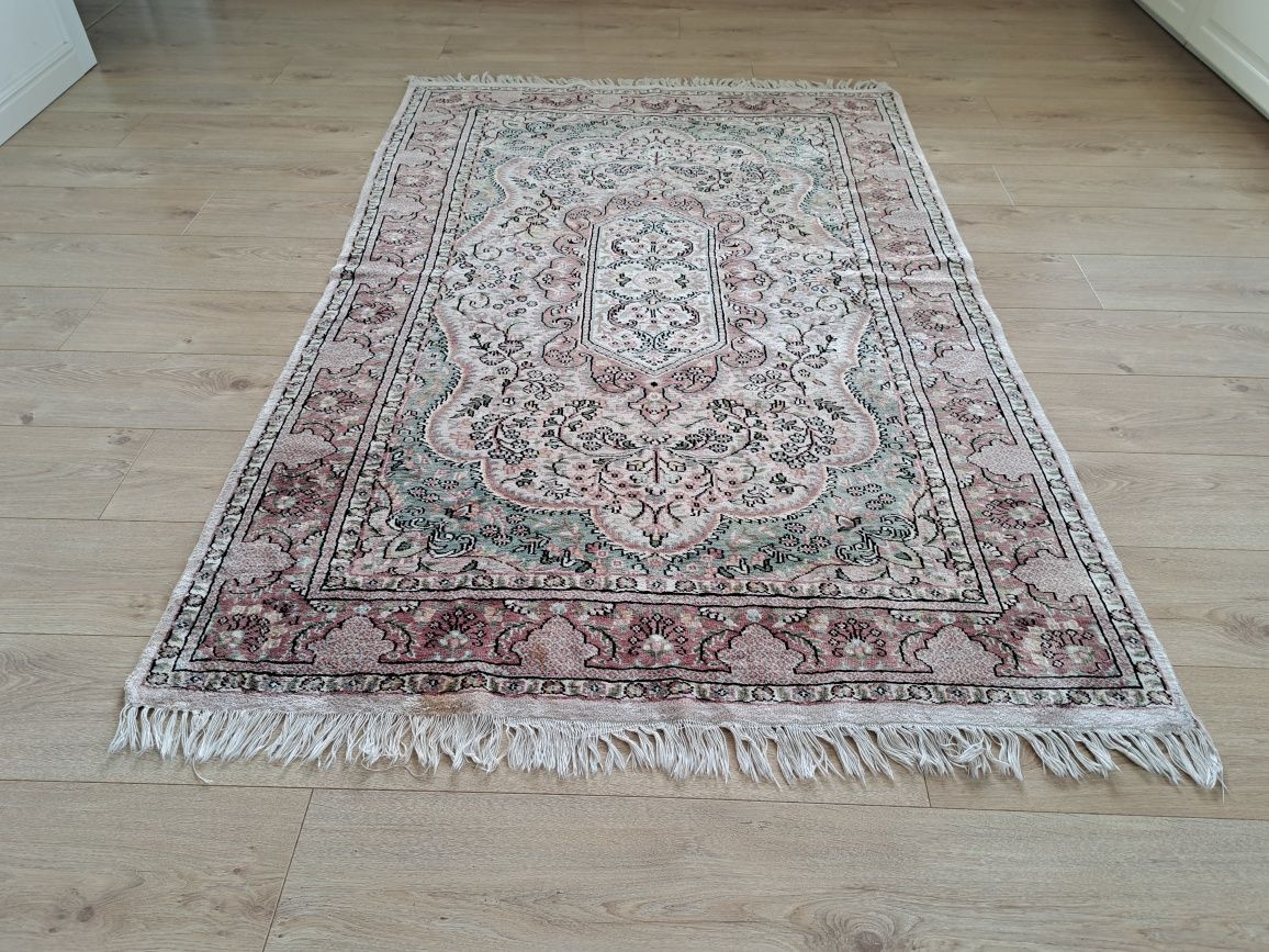 Przepiękny jedwabny ręcznie tkany dywan 125x195cm nr1466