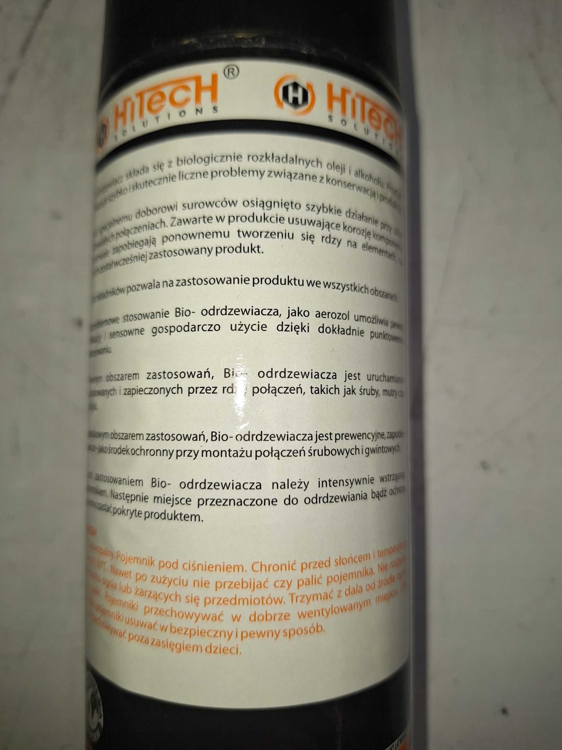 Odrdzewiacz, Bio-odrdzewiacz Hitech 400 ml