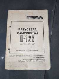 Przyczepa Campingowa niewiadów n-126 książka instrukcja obsługi fiat