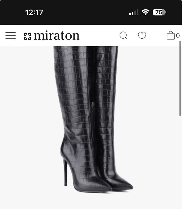 Ботфорти шпилька miraton 38