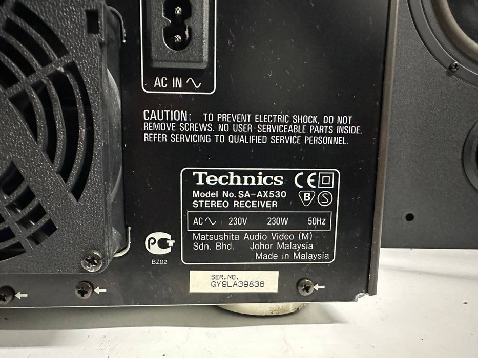 +5.1 Amplituner AV Technics SA-AX 530,  6*90 Watt