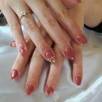 Unhas de gel verniz gel