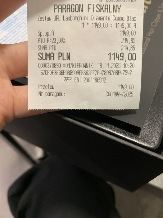 JRL Diamante Lamborghini - maszynka + trymer