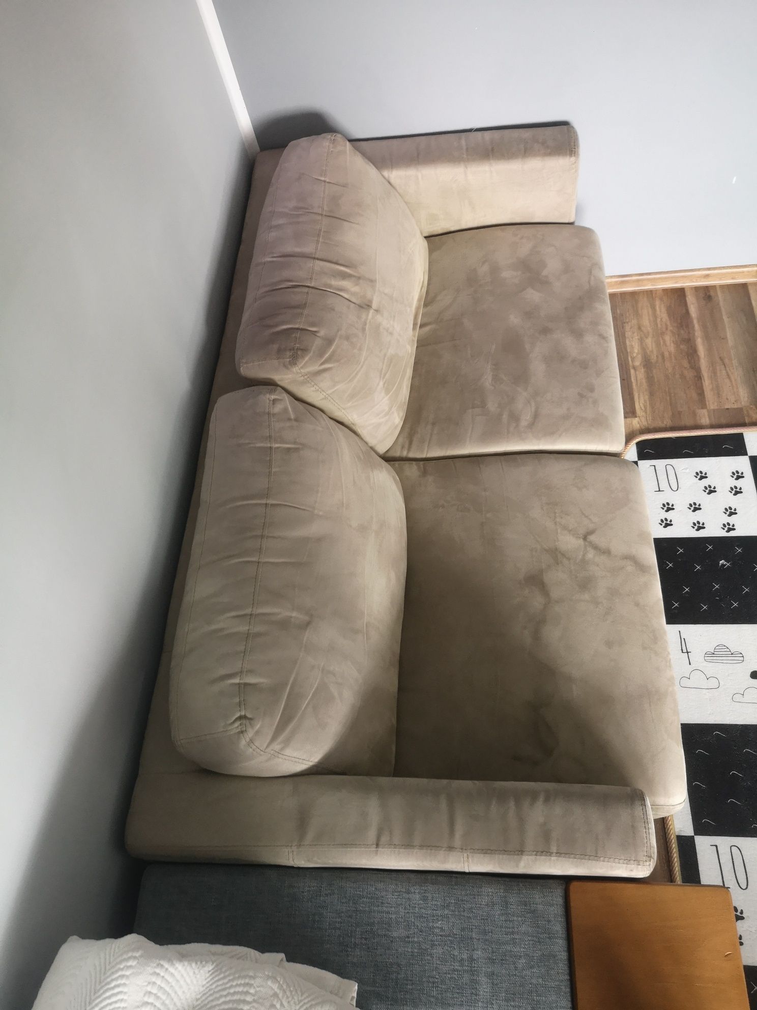 SOFA beżowa ze zdejmowanymi poduszkami