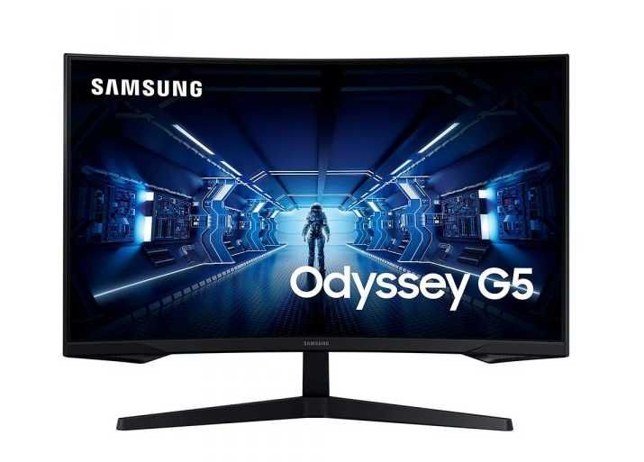 Monitor Gaming Curvo Samsung 32" Odyssey G5 WQHD 144Hz, Preto, Novo