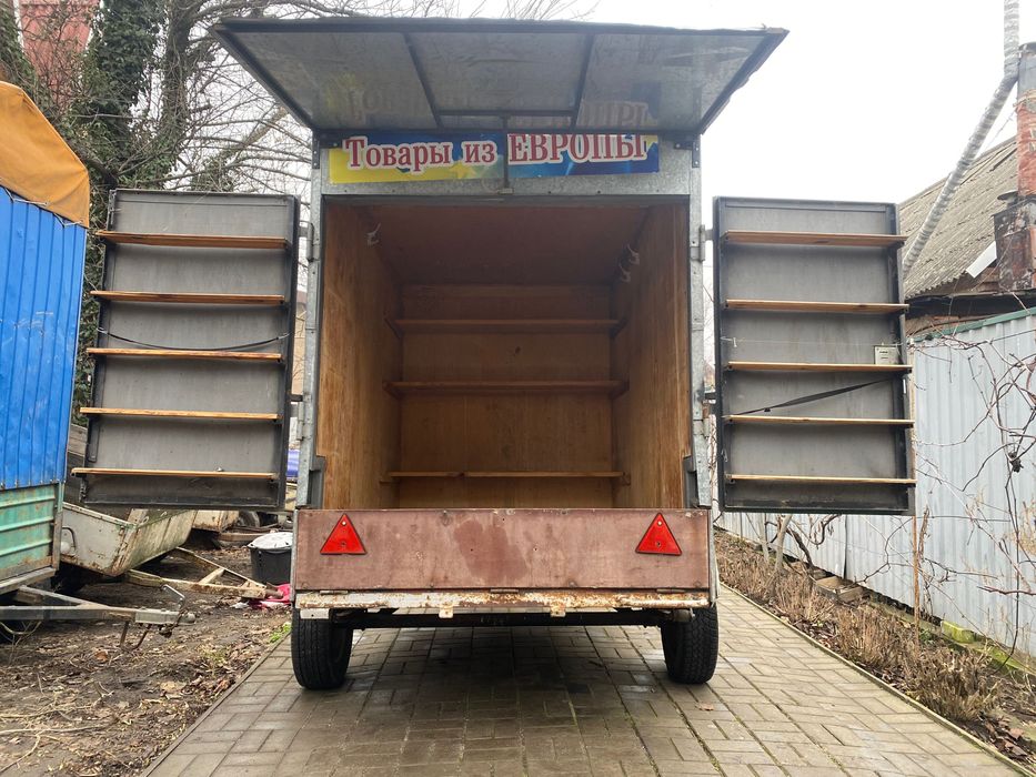 Прицеп фургон торговый 2100х1450х1700 с документами