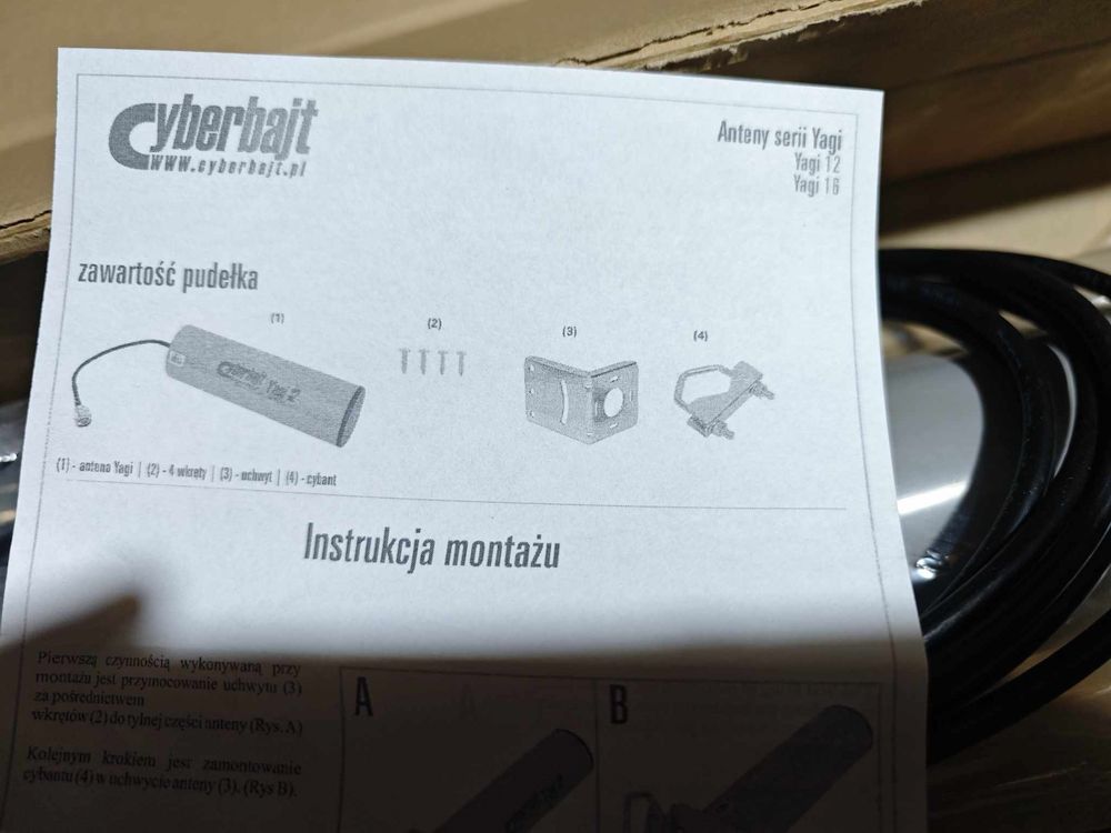 Antena kierunkowa Yagi 16dBi standard