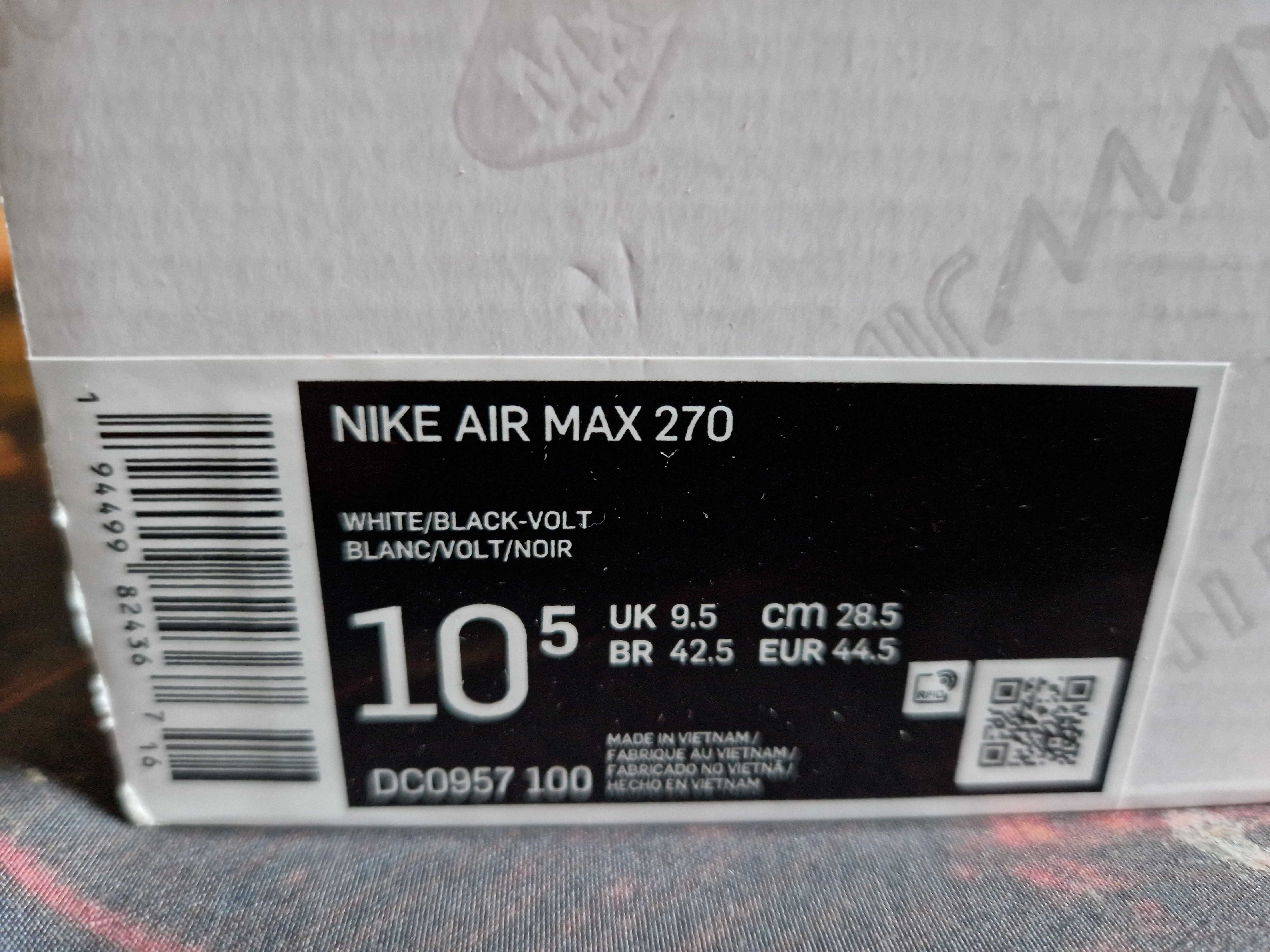 Nike Air Max 270 Sneakersy Buty Męskie 44.5 Oryginalne