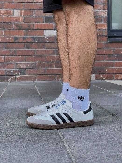 Кроссовки Adidas Samba Vegan White Black 36-46 адидас самба ТОП