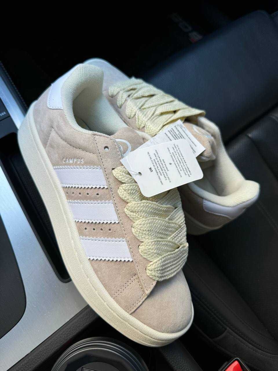 Жіночі кросівки Adidas Campus бежевий AS059 ТОП КРОСИ