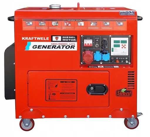 Generator agregat prądotwórczy 9,8KW3F 400V DT ATS