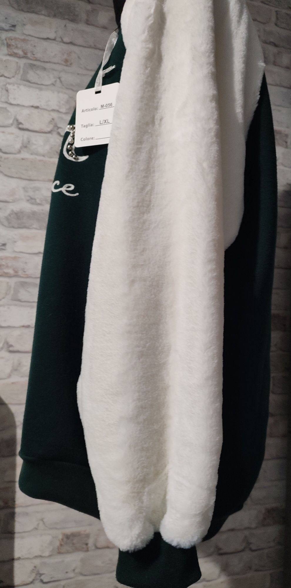 Bluza oversize miś futerko