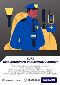 KURS - kwalifikowany pracownik ochrony!