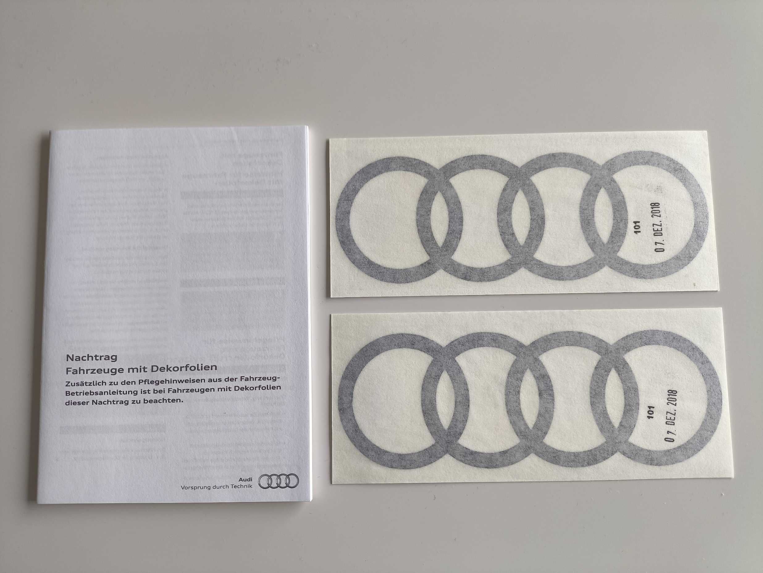 Audi autocolantes / stickers - original Audi