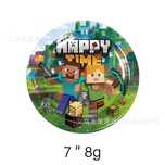 Minecraft talerzyki urodzinowe zestaw 10 szt.