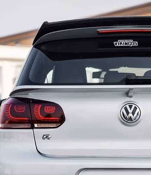 Golf 6 GTI GTD R Lotka Dokładka Spoiler Czarny Połysk