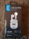 Słuchawki Bezprzewodowe CELLULARLINE SEEK Biały CALL+SOUND